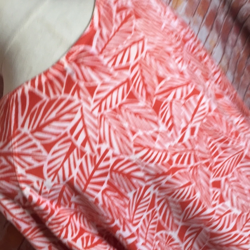 Eddie Bauer Orange and White Button Down  Cardigan Sweater - Picture 6 of 9